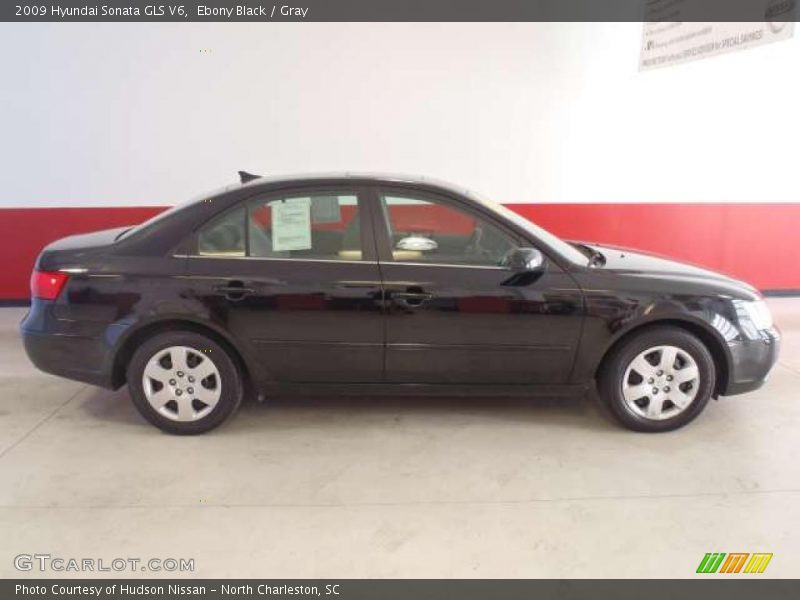 Ebony Black / Gray 2009 Hyundai Sonata GLS V6