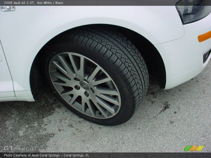 Ibis White / Black 2008 Audi A3 2.0T