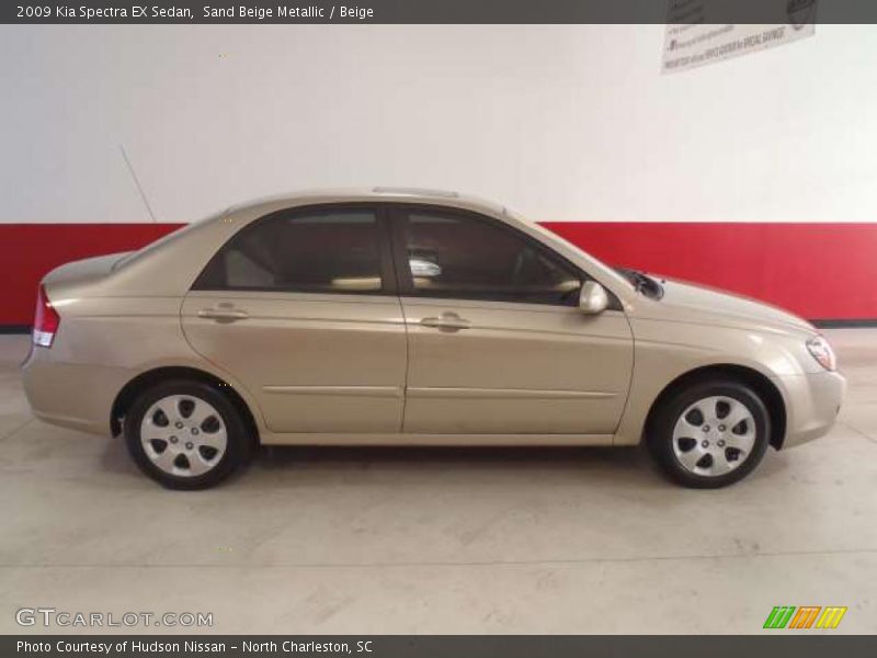 Sand Beige Metallic / Beige 2009 Kia Spectra EX Sedan