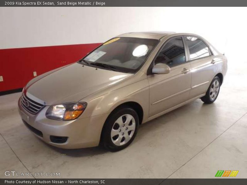 Sand Beige Metallic / Beige 2009 Kia Spectra EX Sedan