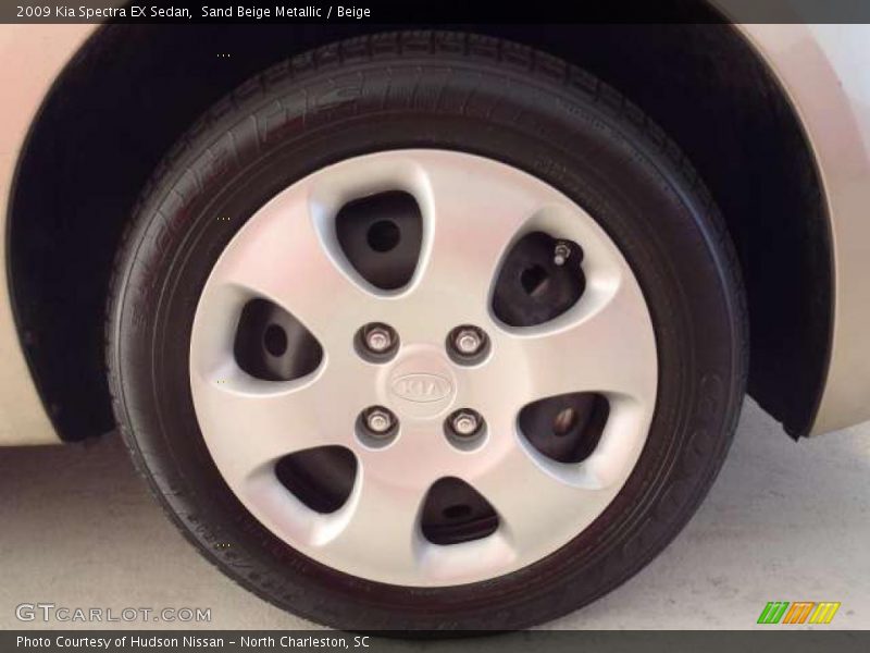 Sand Beige Metallic / Beige 2009 Kia Spectra EX Sedan