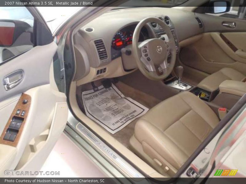 Metallic Jade / Blond 2007 Nissan Altima 3.5 SE