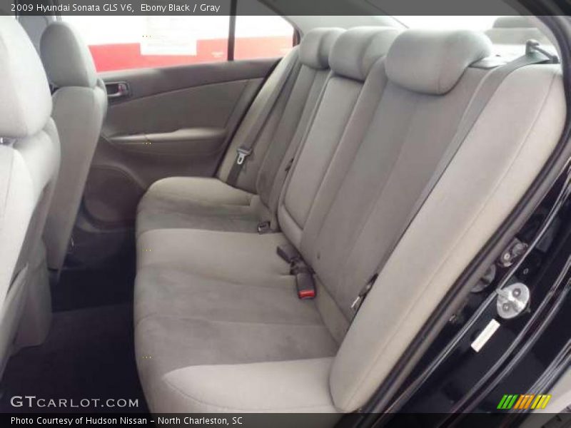Ebony Black / Gray 2009 Hyundai Sonata GLS V6