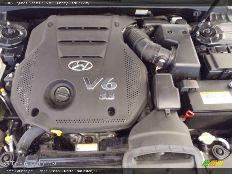 Ebony Black / Gray 2009 Hyundai Sonata GLS V6