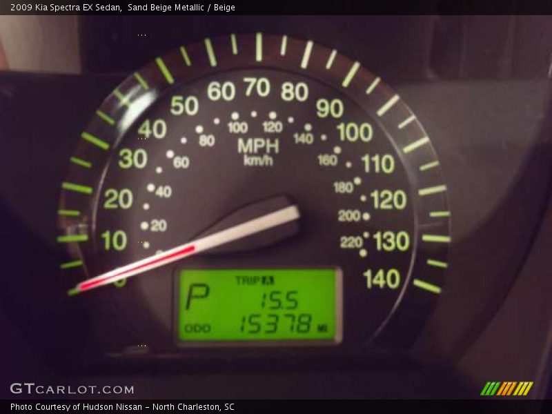 Sand Beige Metallic / Beige 2009 Kia Spectra EX Sedan