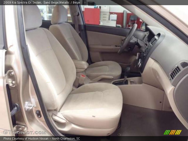 Sand Beige Metallic / Beige 2009 Kia Spectra EX Sedan