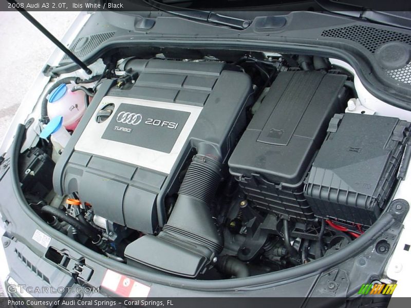 Ibis White / Black 2008 Audi A3 2.0T