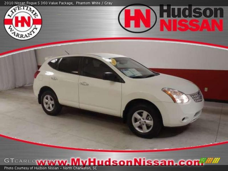 Phantom White / Gray 2010 Nissan Rogue S 360 Value Package