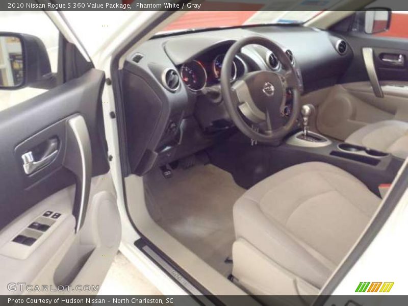 Phantom White / Gray 2010 Nissan Rogue S 360 Value Package