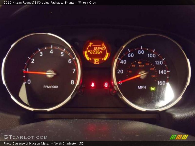 Phantom White / Gray 2010 Nissan Rogue S 360 Value Package