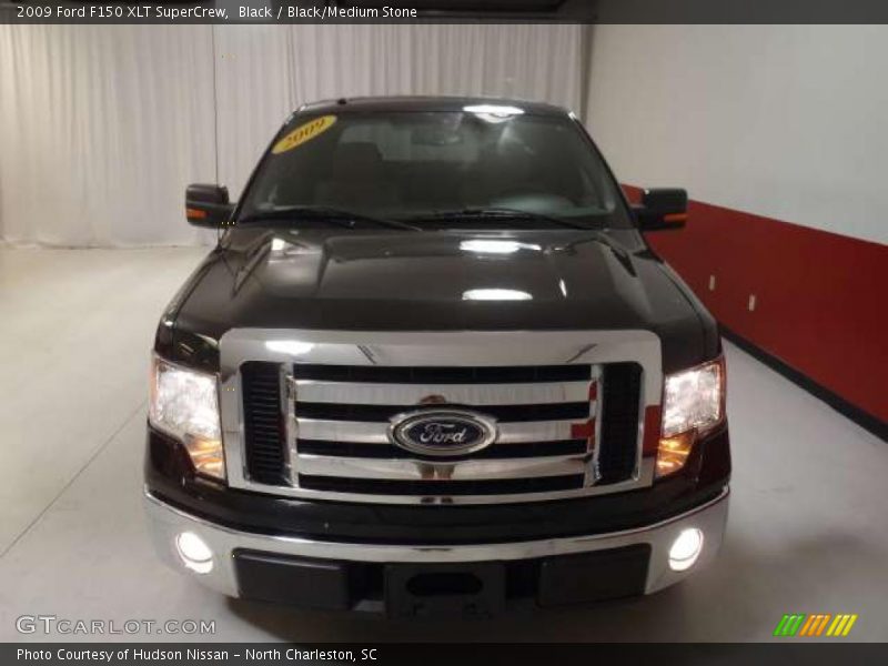 Black / Black/Medium Stone 2009 Ford F150 XLT SuperCrew