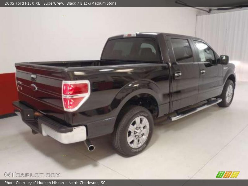 Black / Black/Medium Stone 2009 Ford F150 XLT SuperCrew