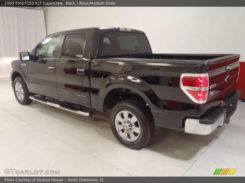Black / Black/Medium Stone 2009 Ford F150 XLT SuperCrew