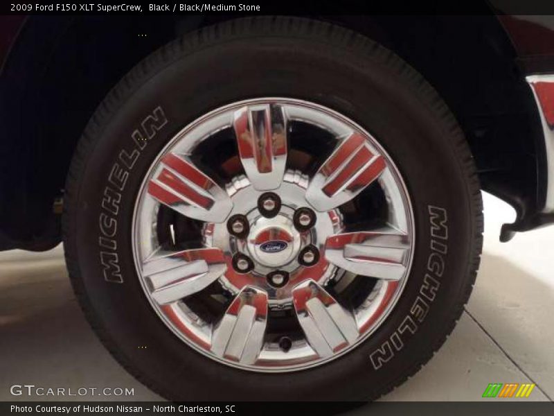 Black / Black/Medium Stone 2009 Ford F150 XLT SuperCrew