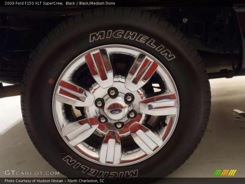 Black / Black/Medium Stone 2009 Ford F150 XLT SuperCrew