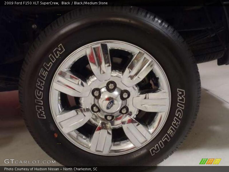 Black / Black/Medium Stone 2009 Ford F150 XLT SuperCrew