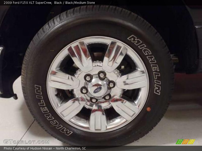 Black / Black/Medium Stone 2009 Ford F150 XLT SuperCrew
