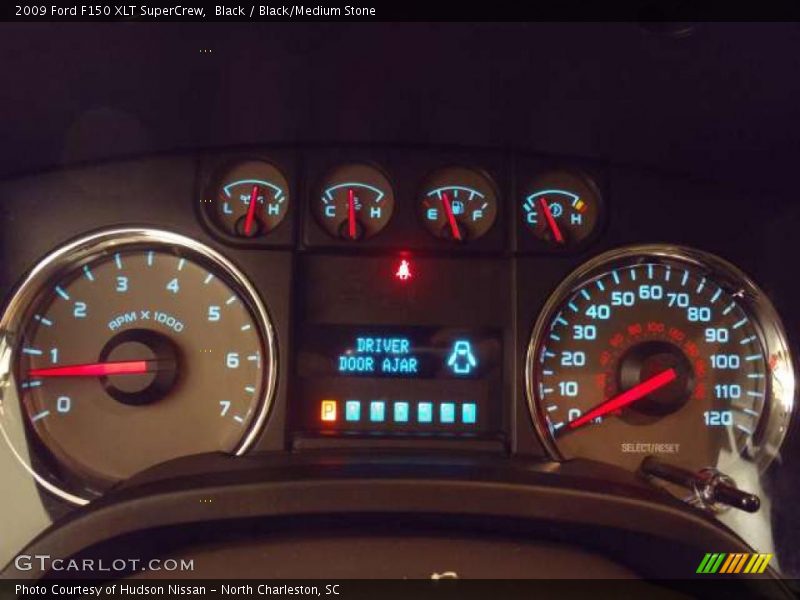 Black / Black/Medium Stone 2009 Ford F150 XLT SuperCrew