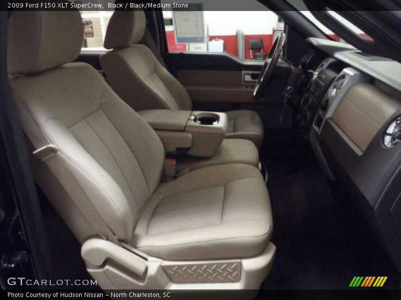 Black / Black/Medium Stone 2009 Ford F150 XLT SuperCrew