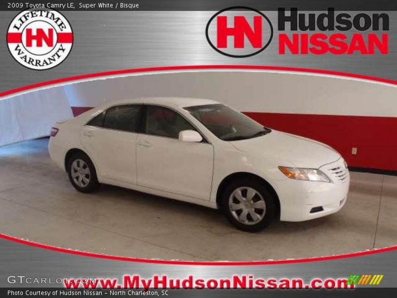 Super White / Bisque 2009 Toyota Camry LE
