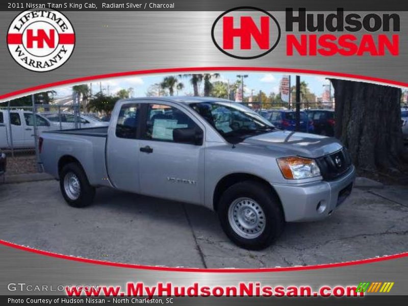 Radiant Silver / Charcoal 2011 Nissan Titan S King Cab