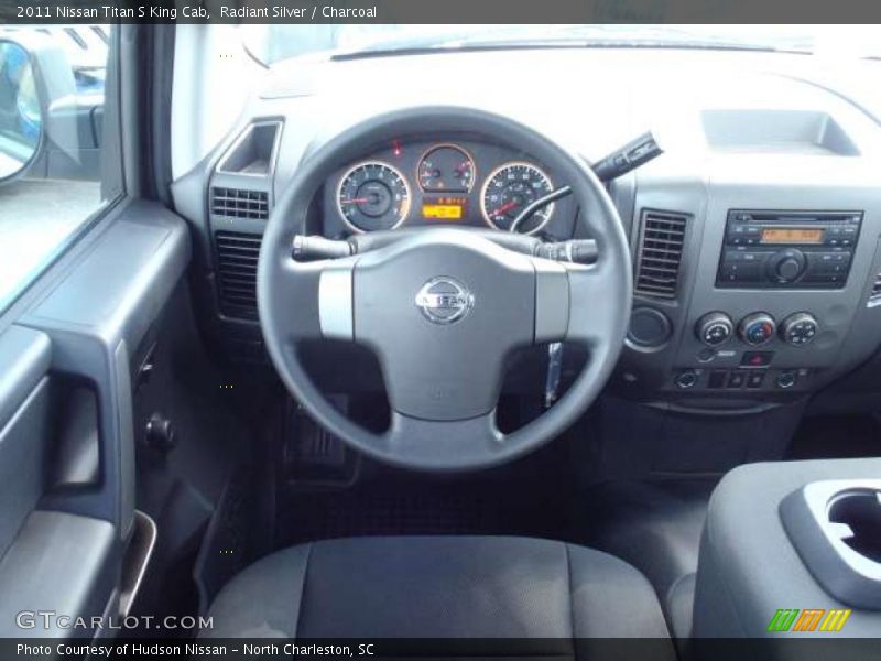 Radiant Silver / Charcoal 2011 Nissan Titan S King Cab