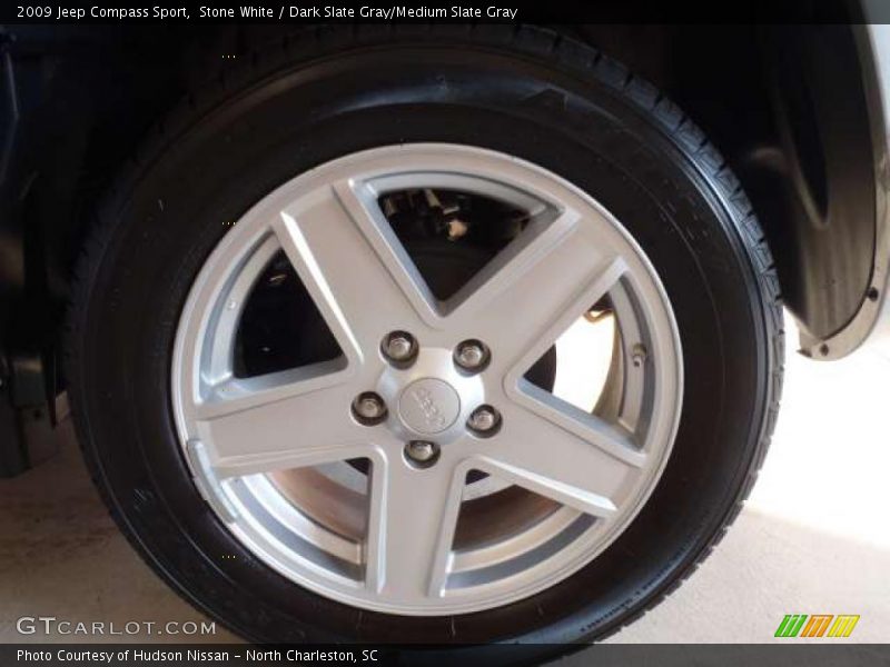Stone White / Dark Slate Gray/Medium Slate Gray 2009 Jeep Compass Sport