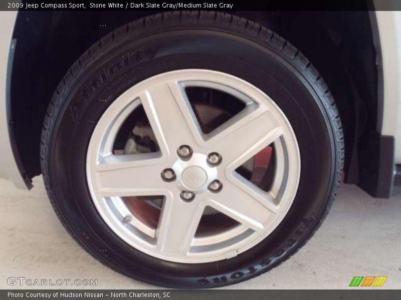 Stone White / Dark Slate Gray/Medium Slate Gray 2009 Jeep Compass Sport