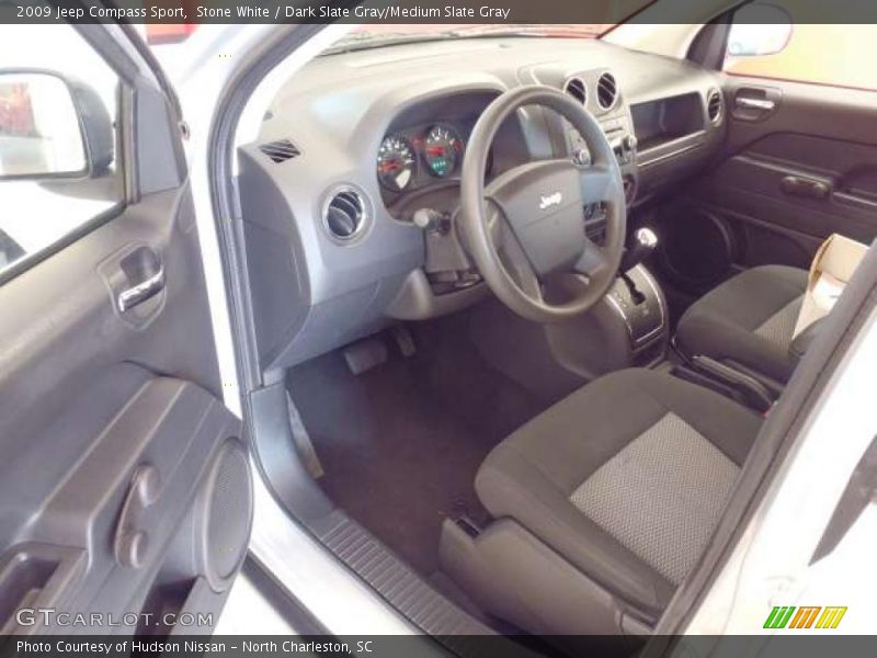 Stone White / Dark Slate Gray/Medium Slate Gray 2009 Jeep Compass Sport