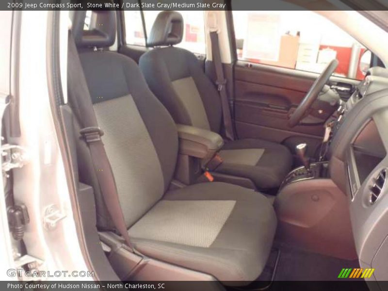 Stone White / Dark Slate Gray/Medium Slate Gray 2009 Jeep Compass Sport