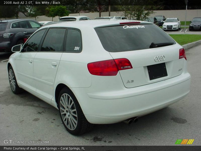 Ibis White / Black 2008 Audi A3 2.0T