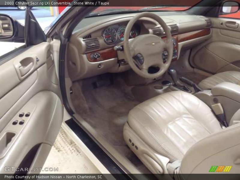 Stone White / Taupe 2003 Chrysler Sebring LXi Convertible