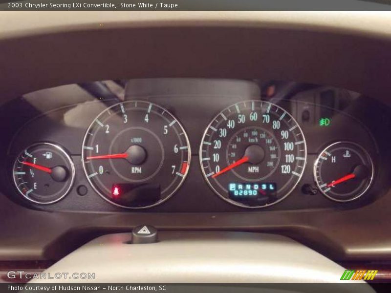 Stone White / Taupe 2003 Chrysler Sebring LXi Convertible