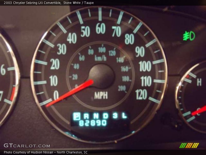 Stone White / Taupe 2003 Chrysler Sebring LXi Convertible