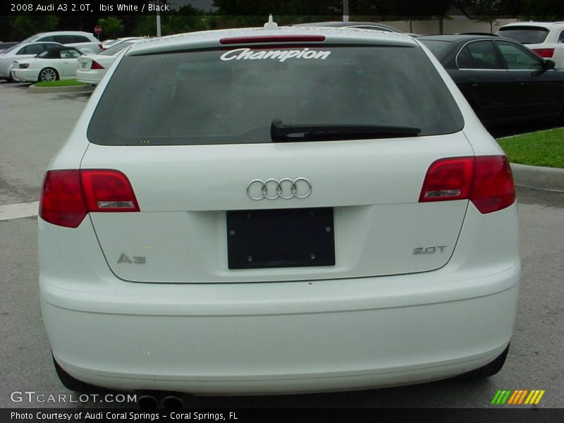Ibis White / Black 2008 Audi A3 2.0T