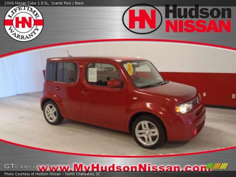 Scarlet Red / Black 2009 Nissan Cube 1.8 SL
