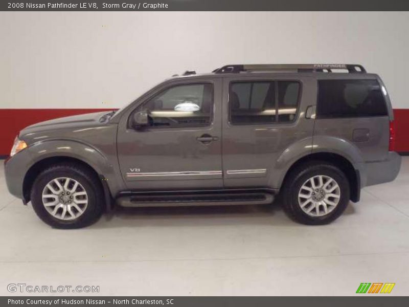 Storm Gray / Graphite 2008 Nissan Pathfinder LE V8