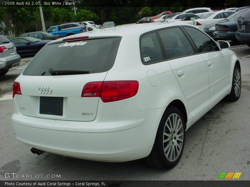 Ibis White / Black 2008 Audi A3 2.0T