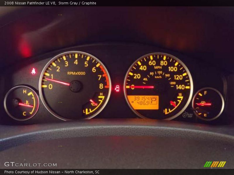 Storm Gray / Graphite 2008 Nissan Pathfinder LE V8