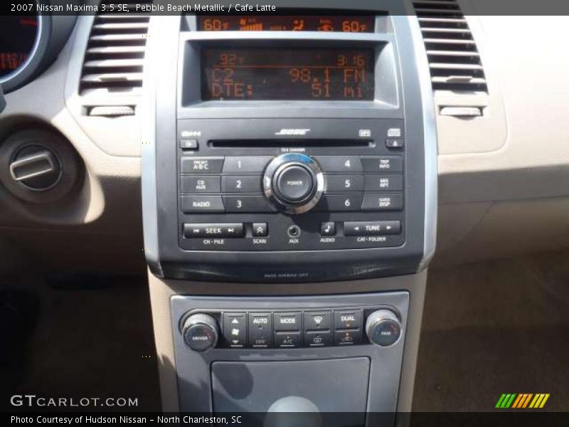 Pebble Beach Metallic / Cafe Latte 2007 Nissan Maxima 3.5 SE