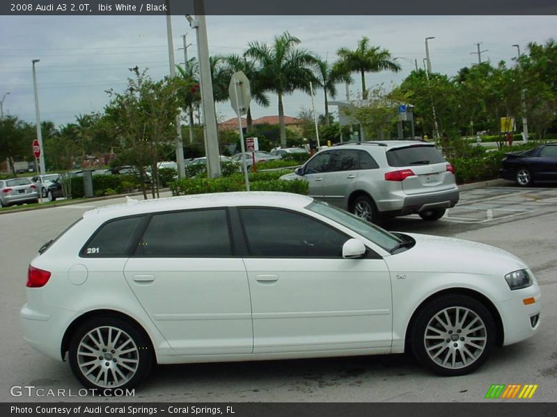 Ibis White / Black 2008 Audi A3 2.0T