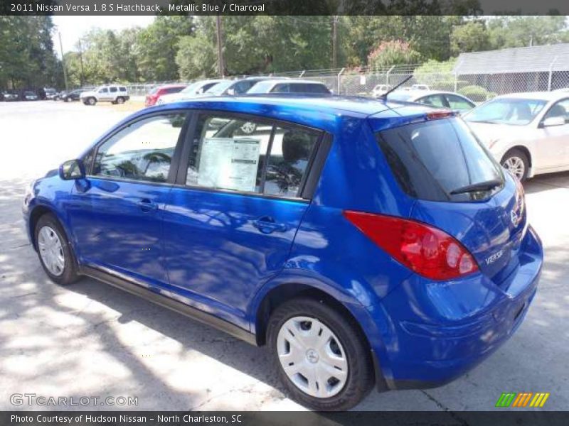 Metallic Blue / Charcoal 2011 Nissan Versa 1.8 S Hatchback