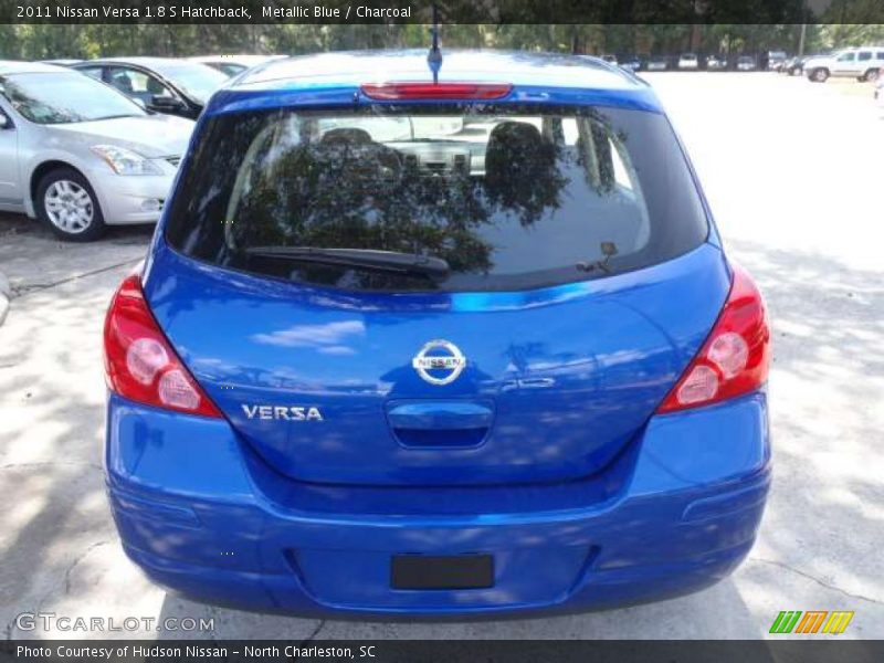 Metallic Blue / Charcoal 2011 Nissan Versa 1.8 S Hatchback