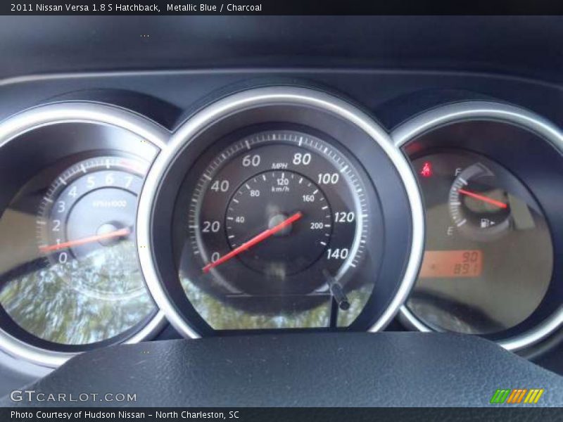 Metallic Blue / Charcoal 2011 Nissan Versa 1.8 S Hatchback