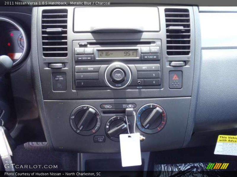 Metallic Blue / Charcoal 2011 Nissan Versa 1.8 S Hatchback