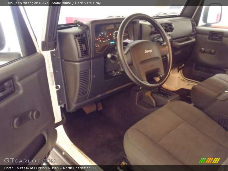 Stone White / Dark Slate Gray 2005 Jeep Wrangler X 4x4