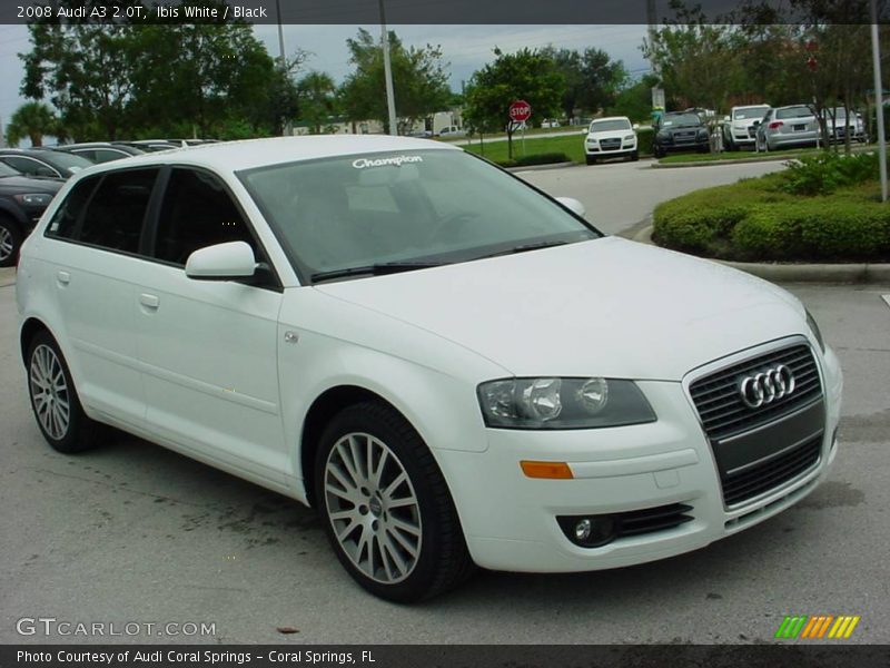 Ibis White / Black 2008 Audi A3 2.0T