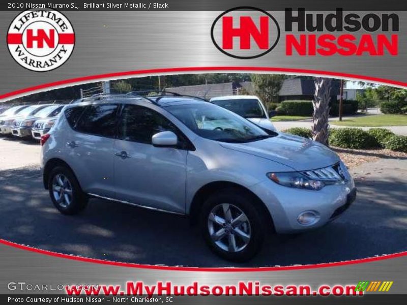 Brilliant Silver Metallic / Black 2010 Nissan Murano SL