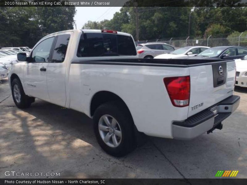 Blizzard White / Charcoal 2010 Nissan Titan XE King Cab