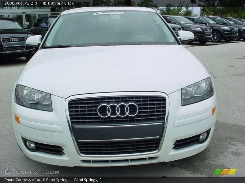 Ibis White / Black 2008 Audi A3 2.0T